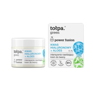 Tołpa Green Power Fusion Crème Visage Intensivement Hydratante Acide Hyaluronique + Aloe Vera 50 ml