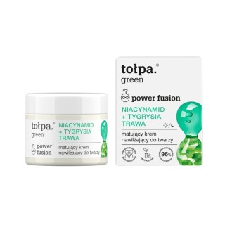 Tołpa Green Power Fusion intensywnie rozświetlający Krem do twarzy Niacynamid + Tygrysia Trawa 50 ml