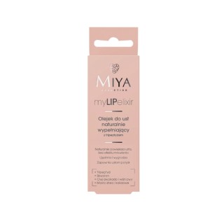 Miya Cosmetics myLIPelixir Natürlich füllendes Lippenöl mit Tripeptide Clear 10 g