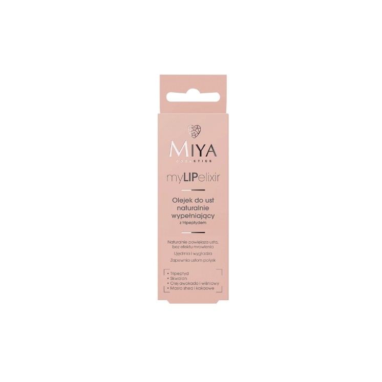 Олія для губ Miya Cosmetics myLIPelixir Naturally Filling з трипептидом Clear 10 g