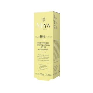 Sérum illuminateur pour les yeux Miya Cosmetics eyeSUNshine à la vitamine C SPF50 15 ml