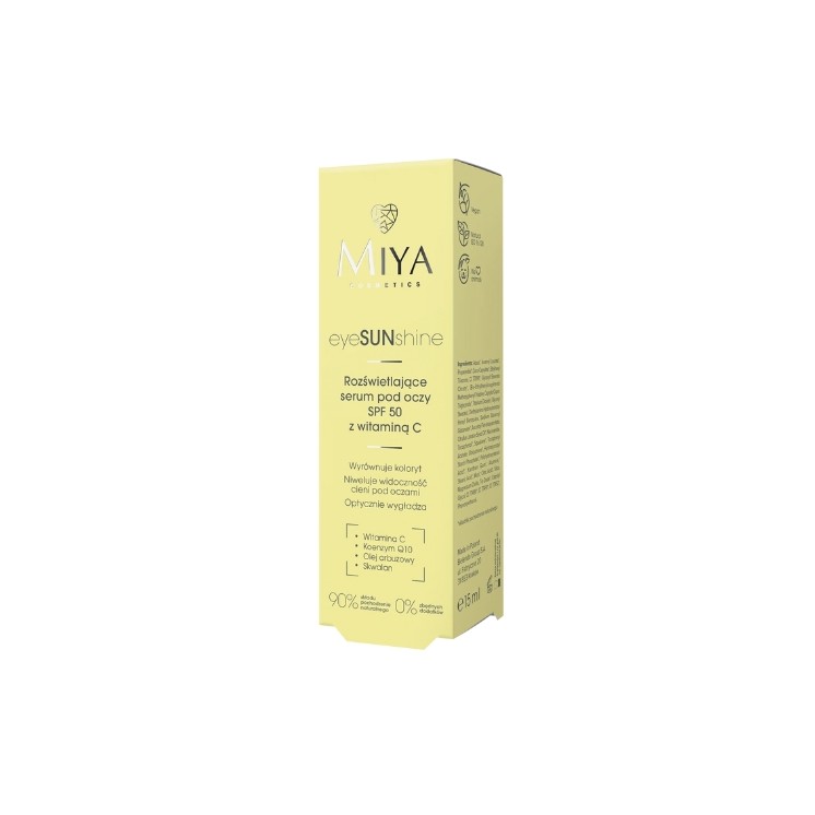 Miya Cosmetics eyeSUNshine Illuminating Eye Serum with Vitamin C SPF50 15 ml