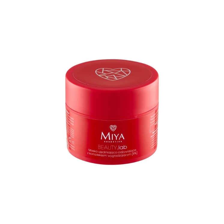 Miya Cosmetics BEAUTY .lab Straffende und pflegende Gesichtsmaske mit Glättungskomplex 50 ml