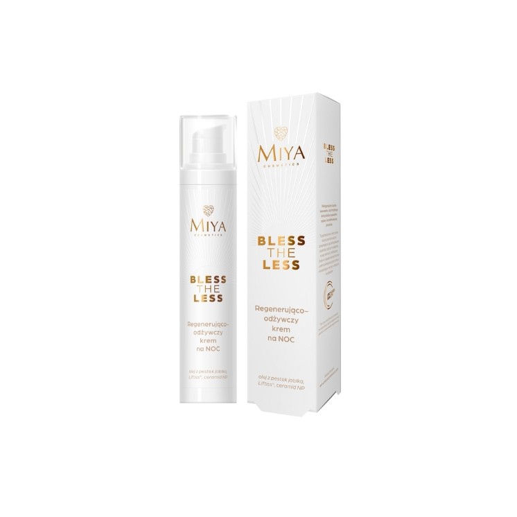 Miya Cosmetics Bless The Less regenerating and nourishing night face cream 50 ml