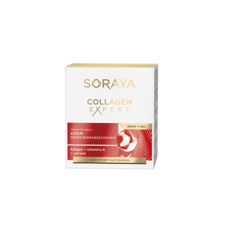 Регенеруючий крем для обличчя проти зморшок Soraya Collagen Expert 50 мл