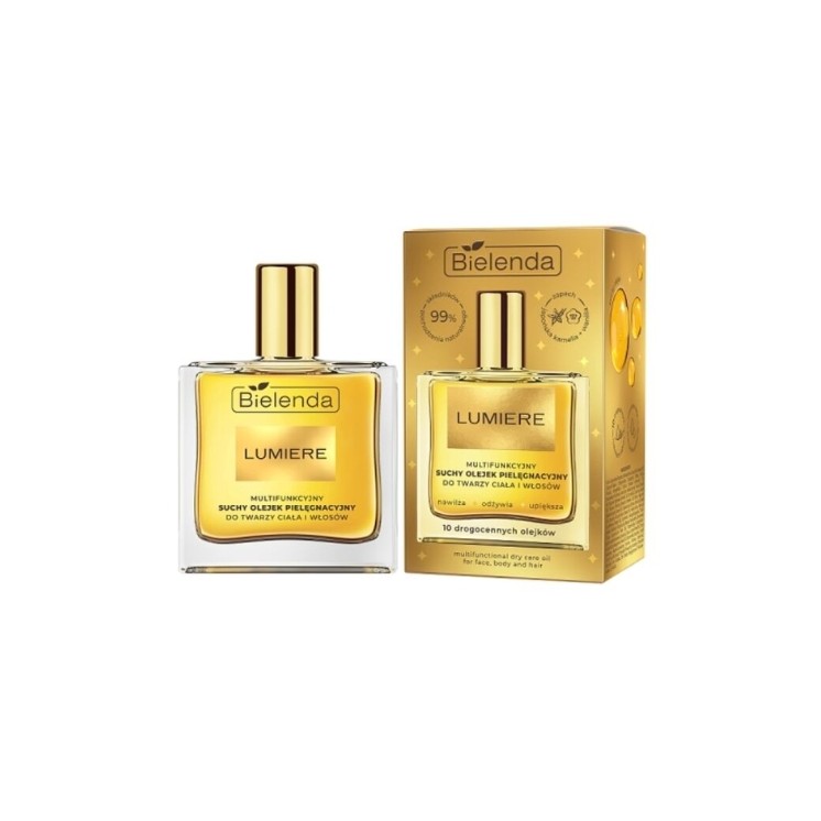 Bielenda Lumiere multifunctional dry care oil for face, body and hair 50 ml