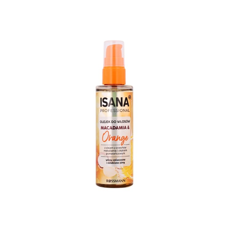 Isana Professional Hair Oil, Macadamia & Orange 100 ml