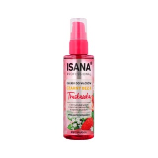 Isana Professional Zwarte Vlierbes & Aardbei Olie voor Droog en Beschadigd Haar 100 ml