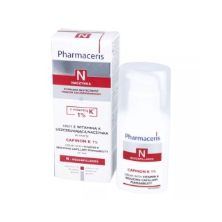 Pharmaceris N Capinon K 1% Gezichtscrème die haarvaten afsluit met vitamine K 30 ml