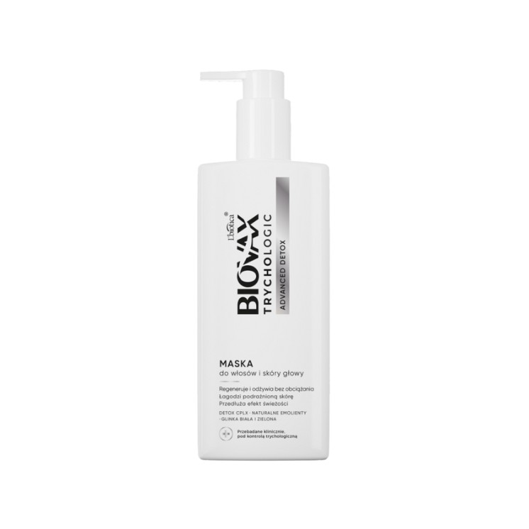 L'biotica BIOVAX Trichologic Advanced Detox Haar- und Kopfhautmaske 200 ml