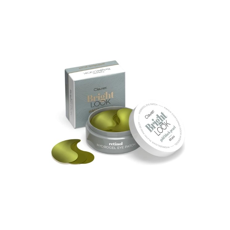 Clavier Bright Look hydro -Augenpads Gold Black Pearl 60 Stück