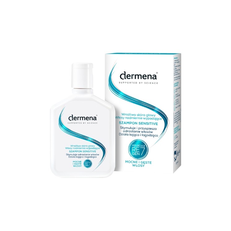 Dermena Sensitive Shampoo voor gevoelige hoofdhuid en overmatig haaruitval 200 ml