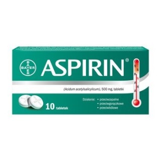 Aspirin 500 mg tablets 10 pieces