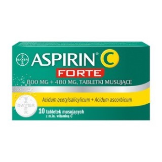 Aspirin Aspirin C Forte 800 mg + 480 mg Brausetabletten 10 Stk.