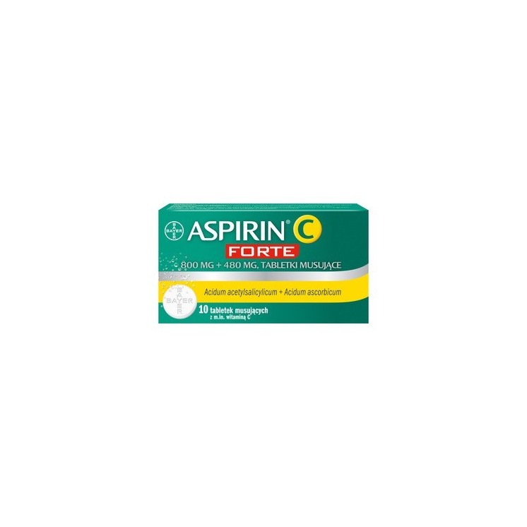Aspirin Aspirin C Forte 800 mg + 480 mg Brausetabletten 10 Stk.