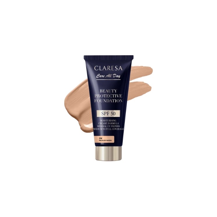 Claresa Feuchtigkeitsspendende Foundation mit SPF50 2W Medium 30 Warm