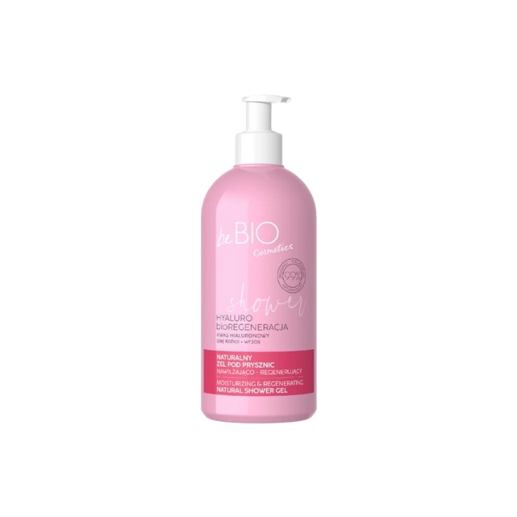 BeBio Cosmetics Natural shower gel HYALURO bioREGENERACJA moisturizing and regenerating 350 ml
