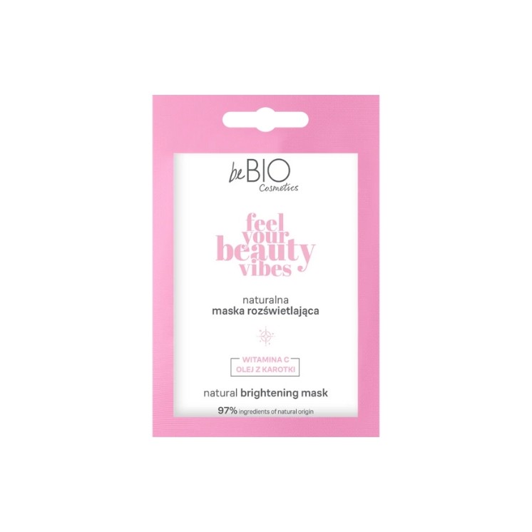 BeBio Cosmetics Natürliche, leuchtende Gesichtsmaske Feel Your Beauty Vibes 10 ml