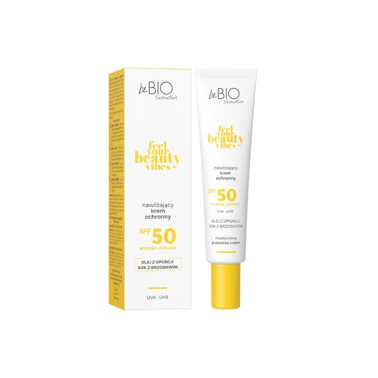 Зволожувальний захисний крем для обличчя BeBio Cosmetics SPF50 FEEL YOUR BEAUTY VIBES 40 мл