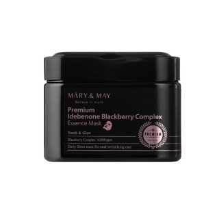 Lot de 20 masques visage Mary&May Premium Idebenone Blackberry Complex Essence