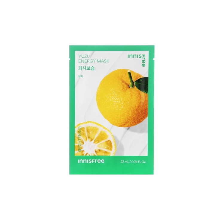 Innisfree Squeeze Energy Mask Masque en tissu éclaircissant au yuzu 22 ml