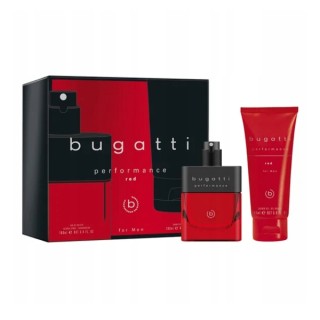 Bugatti Gift Set: Eau de Toilette voor heren 100 ml + Performance Red Shower Gel 200 ml