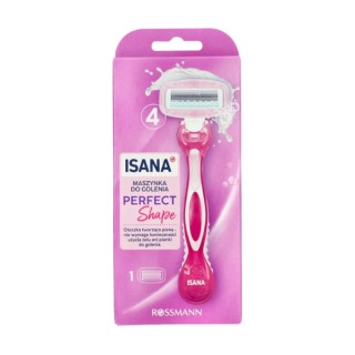 Isana Perfect Shape 4-Blade Razor with Cartridge for Women 1 Piece