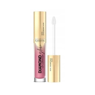 Gloss illuminateur pour les lèvres Eveline Diamond Glow à l'acide hyaluronique /05/ 5 ml