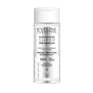 Eveline Niacinamide Super Pre-Needles шипучий освіжаючий мезотонік для обличчя 150 мл