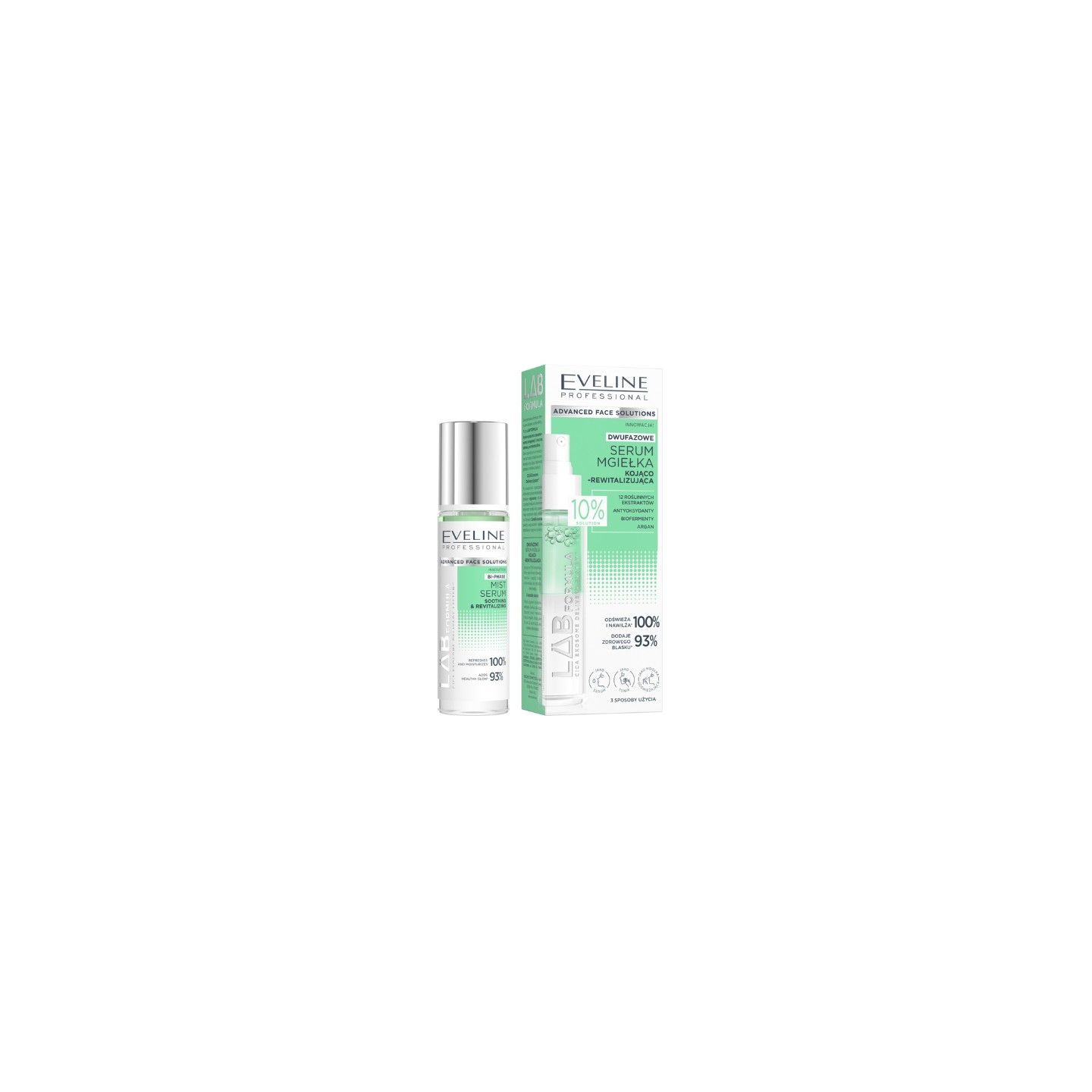 Eveline LAB FORMULA dwufazowe Serum-mgiełka kojąco-rewitalizujące do twarzy 30 ml Eveline LAB FORMULA dwufazowe Serum-mgiełka kojąco-rewitalizujące do twarzy 30 ml