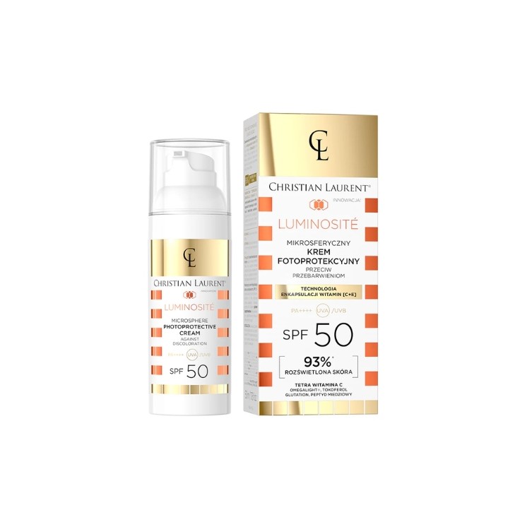 Christian Laurent Luminosite Microspheric Fotobeschermende Crème Tegen Verkleuring SPF50 PA++++ 50 ml