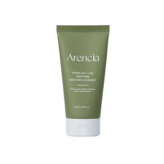 Arencia Green Thee + LHA Diepe Poriën Rijstcake Reiniger Groene Thee Gezichtsreiniger 150 ml