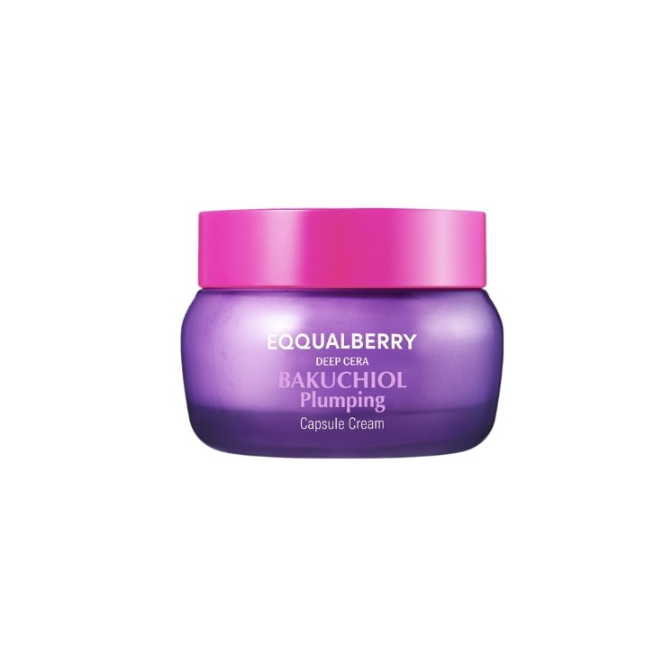 Зволожувальний крем для обличчя Eqqualberry Bakuchiol Plumping Capsule Cream з бакухіолом 50 мл