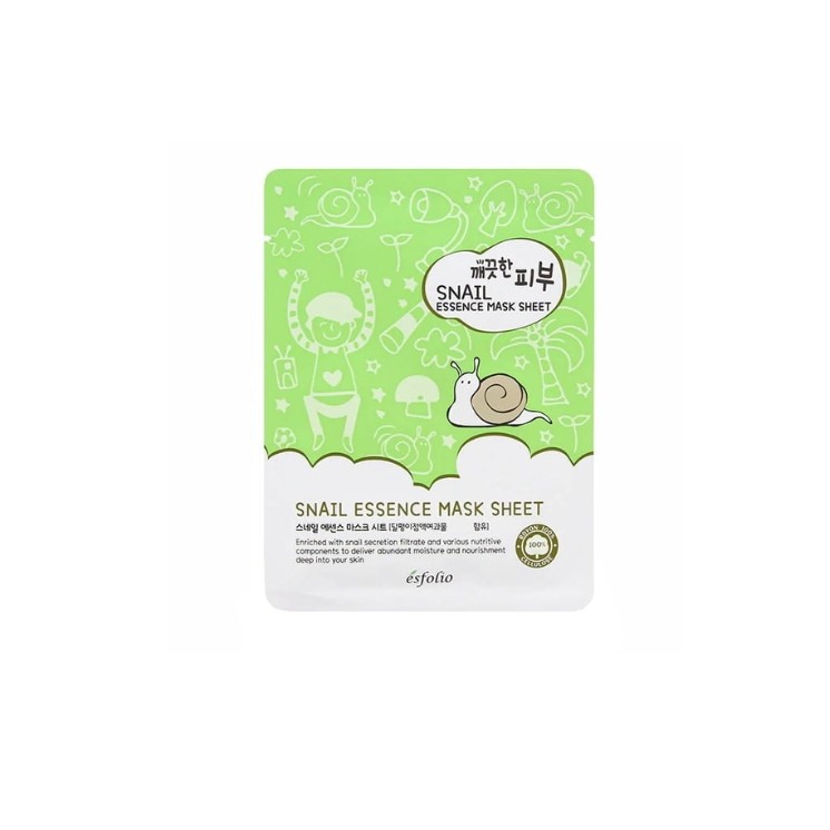 Esfolio Snail Essence Sheet Mask Voedend gezichtsmasker 25 ml