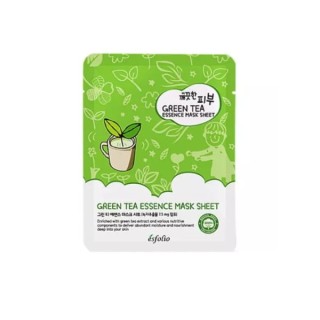 Masque en tissu Esfolio Green Maskl Essence, masque apaisant pour le visage 25 ml