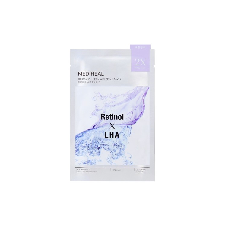 Masque en tissu éclaircissant Retinol et LHA Mediheal Derma Synergy 25 ml