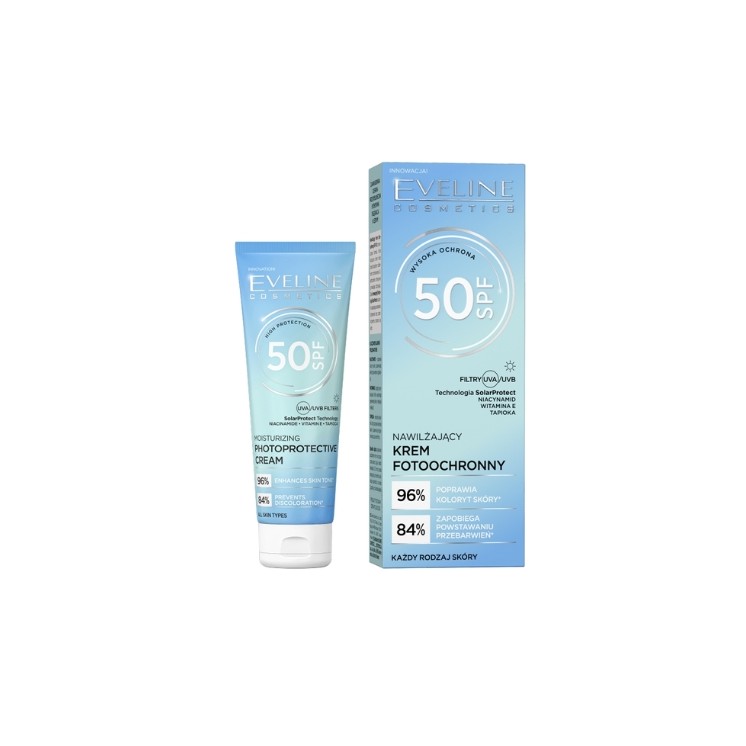Eveline hydraterende gezichtscrème met zonbescherming SPF50 30 ml