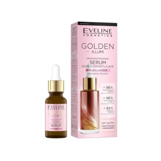 Eveline Golden Illumi geconcentreerd gezichtsserum met sterke verhelderende eigenschappen 18 ml