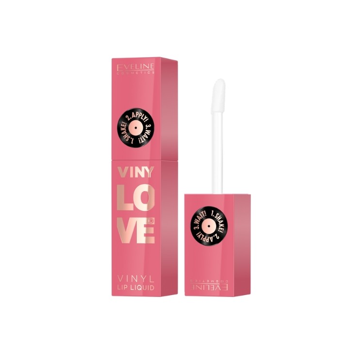 Eveline VinyLove Langhoudende Vloeibare Lippenstift met Glanseffect /05/ Rosy 4 ml
