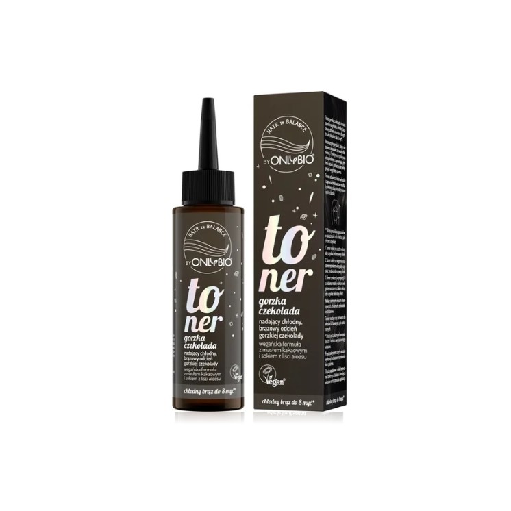 OnlyBio Hair in Balance Haartoner Donkere Chocolade Kersteditie 100 ml