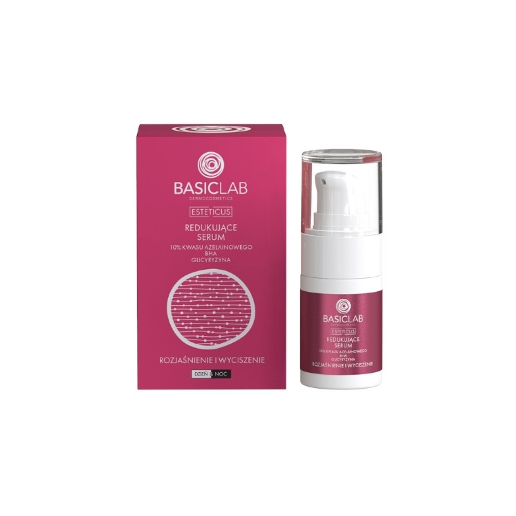 BasicLab Esteticus Sérum Réducteur 10% acide azélaïque, BHA , glycyrrhizine 15 ml