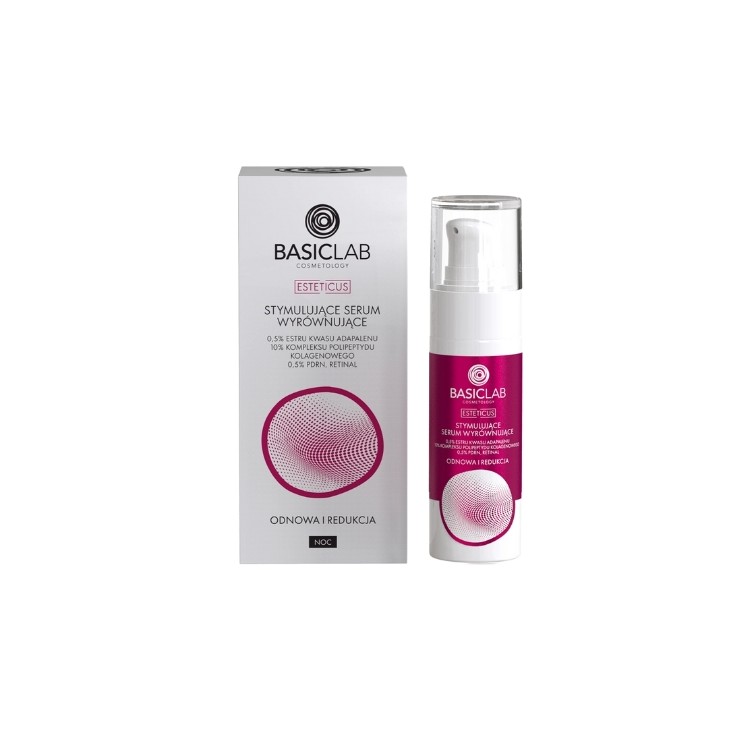 BasicLab Esteticus Stimulating Balancing Serum with 5 % Adapalene Acid Ester for Night 30 ml