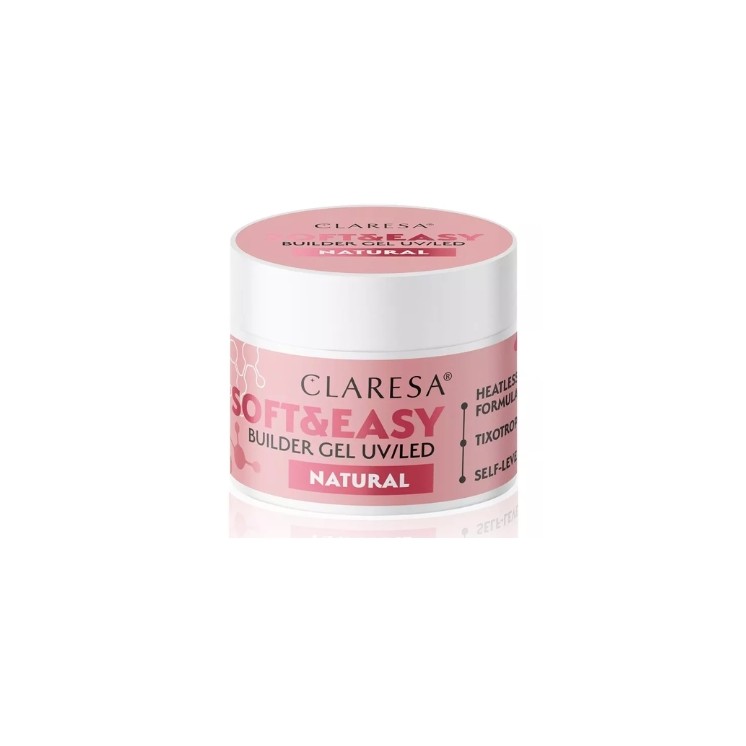 Гель для нарощування Natural нігтів Claresa Soft & Easy 45 г
