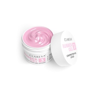 Gel de construction pour ongles Claresa Rubber Gel /3/ 45 g