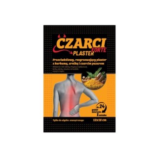 Czarci Plaster Forte przeciwbólowy Plaster rozgrzewający 1 sztuka