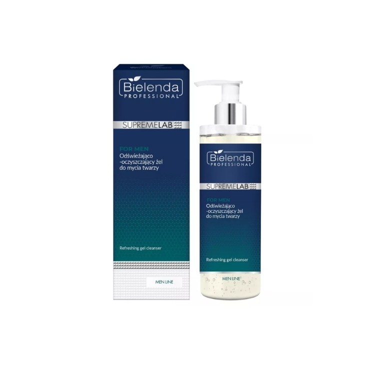 Bielenda Professional SUPREMELAB Men Line odświeżająco-oczyszczający Żel do mycia twarzy 200 ml