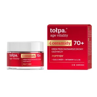 Tołpa Age Vitality 4 Céramides Crème Visage Nourrissante Anti-Rides 70+ 50 ml