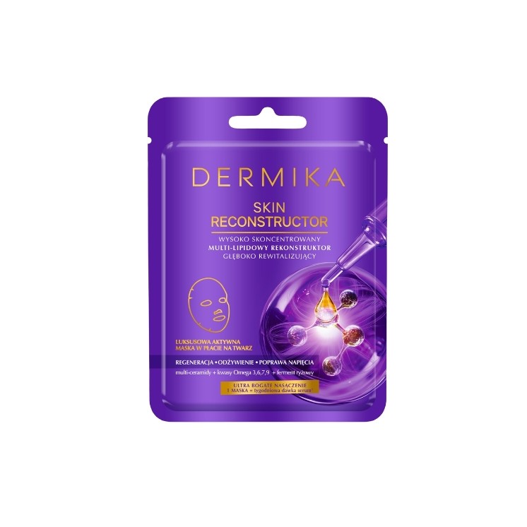Dermika Skin Reconstructor Multi-Lipid Tiefenrevitalisierende Hautrekonstruktion in einer Tuchmaske (1 Stück)