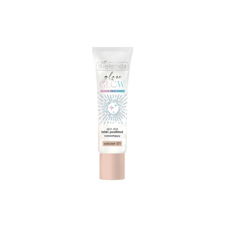 Bielenda Glaze & Glow Skin Tint Fond de Teint Illuminateur Léger /01/ 30 g
