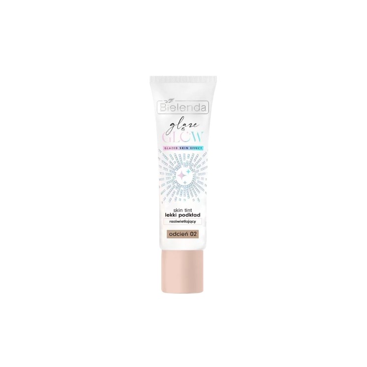Bielenda Glaze & Glow Skin Tint Fond de Teint Illuminateur Léger /02/ 30 g